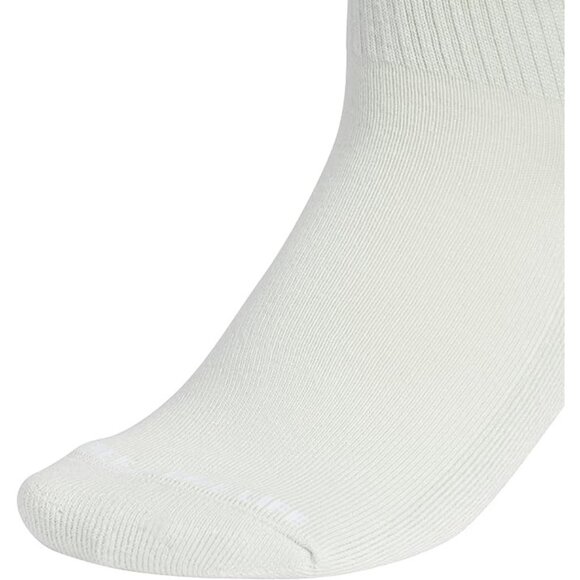 NEW adidas Women's Cushioned Sport High Quarter Socks (3-Pair) Crew Socks - GrBW - Picture 4 of 4